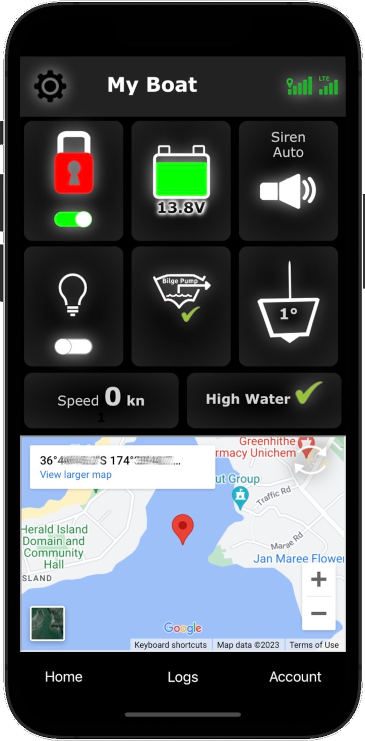 Boat alarm. Mooring watch Marine GPS alarms Made in New Zealand Marine