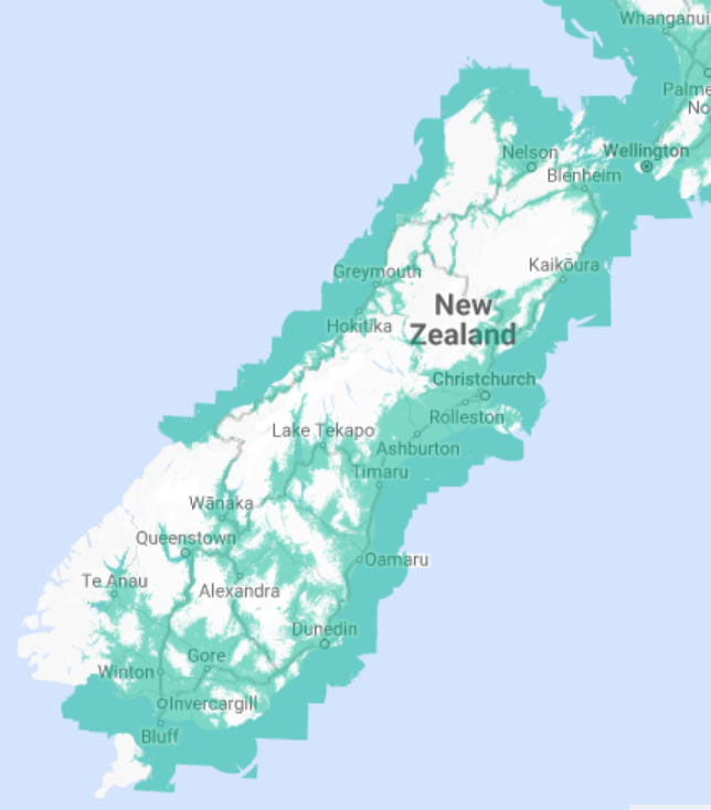 Boat Alarms boat-alarms New Zealand South Island Network  network-coverage 
