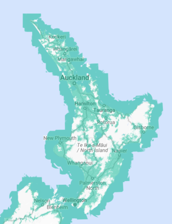 Boat Alarms boat-alarms New Zealand North Island Network  network-coverage 